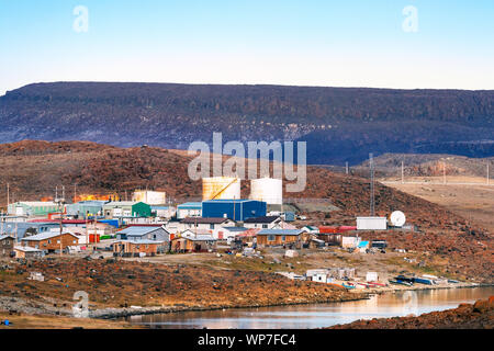 La Côte d'Ulukhaktok situé sur le côté ouest de l'île Victoria sur le golfe d'Amundsen, dans les Territoires du Nord-Ouest, Canada. Banque D'Images