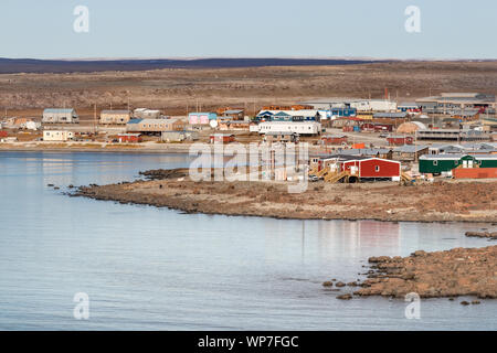La Côte d'Ulukhaktok situé sur le côté ouest de l'île Victoria sur le golfe d'Amundsen, dans les Territoires du Nord-Ouest, Canada. Banque D'Images
