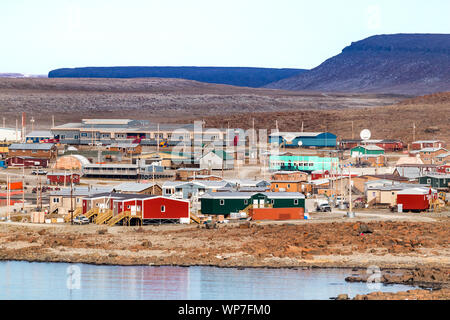 La Côte d'Ulukhaktok situé sur le côté ouest de l'île Victoria sur le golfe d'Amundsen, dans les Territoires du Nord-Ouest, Canada. Banque D'Images