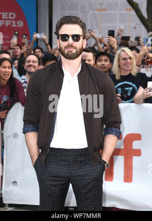 TORONTO, ONTARIO - 07 SEPTEMBRE : Chris Evans assiste à la "Knives Out" pendant la premiere 2019 Toronto International Film Festival à Princess of Wales Theatre sur Septembre 07, 2019 à Toronto, Canada. Photo : imageSPACE/MediaPunch Banque D'Images