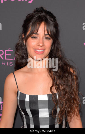 NEW YORK, NEW YORK - 05 SEPTEMBRE : Camila Cabello assiste à elle, les femmes en musique présenté par Spotify et hébergé par Nina Garcia, Jameela Jamil & E ! Ente Banque D'Images