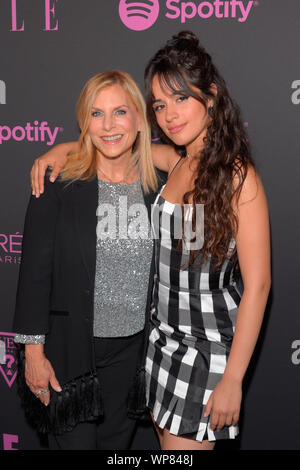 NEW YORK, NEW YORK - 05 SEPTEMBRE : Dawn Ostroff et Camila Cabello assister à elle, les femmes en musique présenté par Spotify et hébergé par Nina Garcia, Jameela Banque D'Images