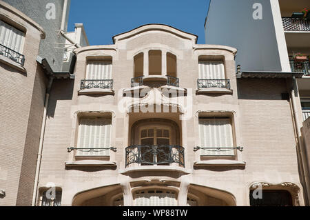 Paris, Architektur, Hector Guimard, l'hôtel Mezzara, 60 rue La Fontaine, 1910 Banque D'Images