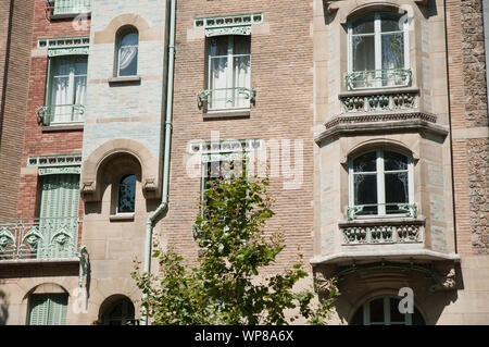 Paris, Architektur, Hector Guimard, Castel Béranger, 14 rue La Fontaine, 1894-1898 Banque D'Images