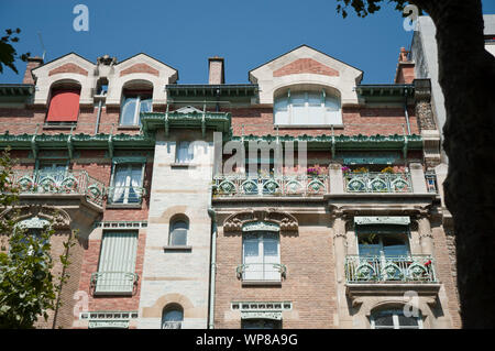 Paris, Architektur, Hector Guimard, Castel Béranger, 14 rue La Fontaine, 1894-1898 Banque D'Images