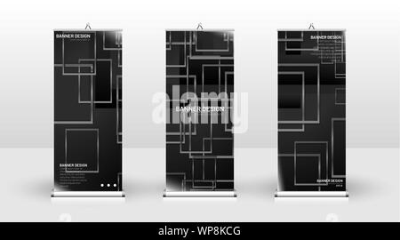 Bannière verticale. conception de modèle peut être utilisé pour des brochures, des couvercles, des publications, etc. les formes géométriques des milieux vecteur conception moderne Illustration de Vecteur