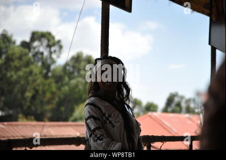 Ethiopien à Gonder (Gondar) Banque D'Images