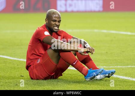 Toronto, Ontario, Canada. Sep 7, 2019. (9) cycle Larin en action au cours de l'Agence des Nations Unies contre Cuba - qualificatif Ligue Crédit : Angel Marchini/ZUMA/Alamy Fil Live News Banque D'Images