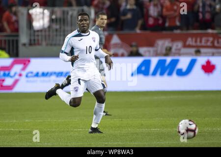 Toronto, Ontario, Canada. Sep 7, 2019. Aricheell Hernandez (10) en action au cours de l'Agence des Nations Unies contre Cuba - qualificatif Ligue Crédit : Angel Marchini/ZUMA/Alamy Fil Live News Banque D'Images