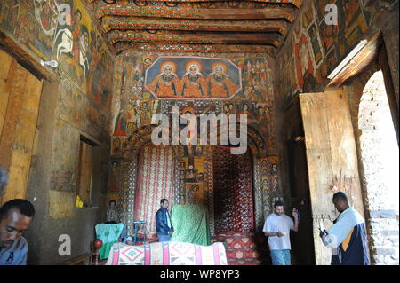 Debre Birhan Selssie église Banque D'Images