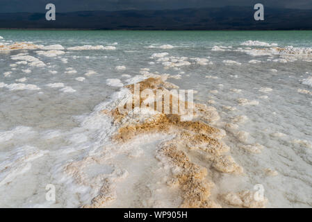 Le lac Assal (lac Salé), Djibouti Banque D'Images