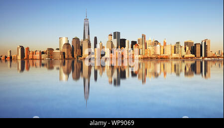 Vue panoramique de Manhattan, New York Banque D'Images
