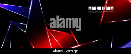 Arrière-plan d'un triangle lumineux design vecteur forme bannière. convient pour votre arrière-plan de conception Illustration de Vecteur