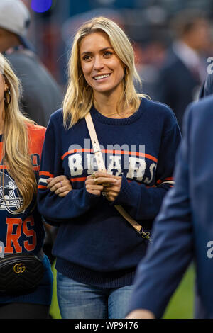 Chicago, Illinois, USA. 05 Sep, 2019. - Kristin Cavallari visites l'écart avant le match de la NFL entre les Packers de Green Bay et les ours de Chicago à Soldier Field, à Chicago, IL. Photographe : Mike Wulf Crédit : csm/Alamy Live News Banque D'Images