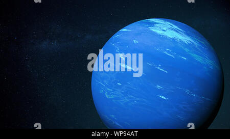 La planète Neptune, la plus grande planète connue du système solaire Banque D'Images