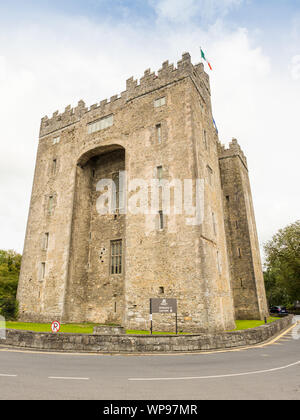 Historique Le château de Bunratty à Bunratty, comté de Clare, Irlande. Banque D'Images