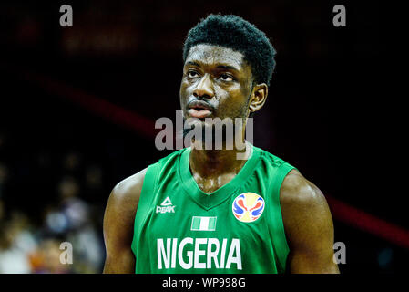 Chimezie Metu (Nigéria). Coupe du Monde de Basket-ball de la FIBA, Chine 2019. Premier tour Banque D'Images