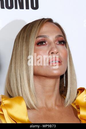 Toronto, ON. Sep 7, 2019. Jennifer Lopez aux arrivées pour TAPINS en première mondiale au Festival International du Film de Toronto 2019, Roy Thomson Hall, Toronto, le 7 septembre 2019. Credit : JA/Everett Collection/Alamy Live News Banque D'Images