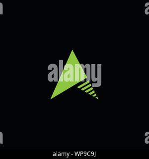 Innovation créative Lettre initiale A. AA logo monogramme de luxe. Professional conception initiale. Caractères de la classe affaires. Symbole de l'alphabet. Illustration de Vecteur