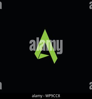 Innovation créative Lettre initiale A. AA logo monogramme de luxe. Professional conception initiale. Caractères de la classe affaires. Symbole de l'alphabet. Illustration de Vecteur