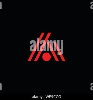 Innovation créative Lettre initiale A. AA logo monogramme de luxe. Professional conception initiale. Caractères de la classe affaires. Symbole de l'alphabet. Illustration de Vecteur