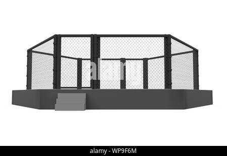 Cage Fight Arena Isolated Banque D'Images