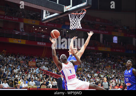Wuhan (Chine), l'Italie, 08 Sep 2019, RAMON CLEMENTE pendant la Coupe du Monde de Basket-ball 2019 - Porto Rico Vs Italie - Italie - l'Équipe nationale de basket-ball Crédit : LPS/Massimo Matta/Alamy Live News Banque D'Images