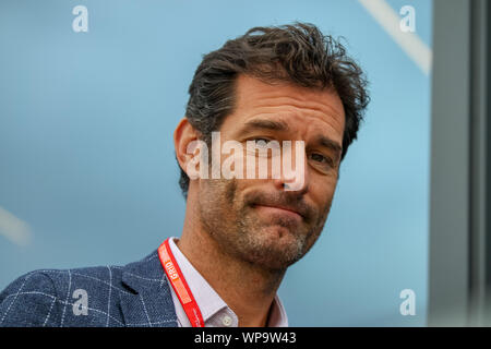 Monza, Italie. 8e Sept 2019. MARK WEBBER, RED BULL RACING PILOTA EX Grand Prix au cours de la Heineken Italie 2019 - Dimanche - Paddock - Championnat de Formule 1 - Crédit : LPS/Alessio De Marco/Alamy Live News Banque D'Images