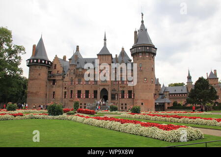 Le château de Haar dans Haaruilens, Pays-Bas Banque D'Images