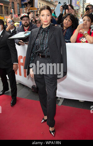 Jessica Biel assistant à la série TV 'Limetown' premiere pendant le 44e Festival International du Film de Toronto au TIFF Bell Lightbox, le 6 septembre 2019 à Toronto, Canada. Banque D'Images