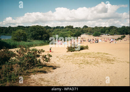 Frensham, Grand Étang, Farnham, Surrey, Angleterre, Royaume-Uni. Banque D'Images