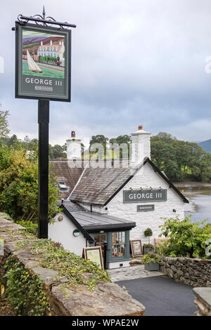 George III Voir l'estuaire de Mawddach, Penmaenpool Parc National de Snowdonia, le Nord du Pays de Galles, Royaume-Uni Banque D'Images