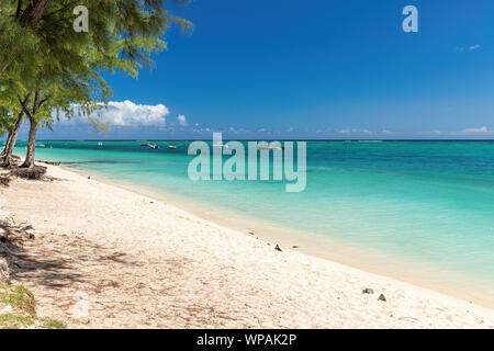 Amazing beach dans le sud-ouest de l'Ile Maurice, l'Afrique Banque D'Images