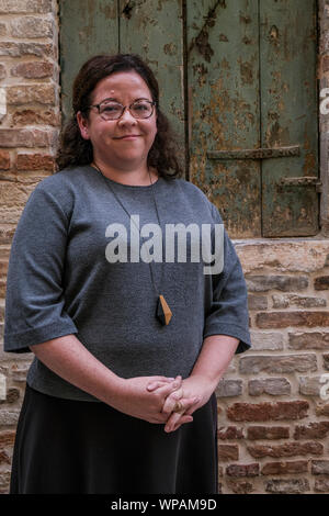 Venise, Italie - 04 avril : Fiona McFarlane assiste à un photocall lors Incroci di Civiltà Festival International de littérature à Venise Banque D'Images