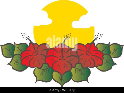 Fleurs et feuilles de dessin vectoriel, isolé composition florale, hand drawn illustration botanique Illustration de Vecteur