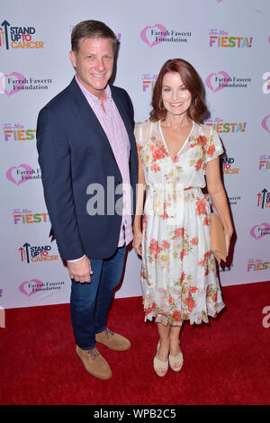 Doug Savant et Laura Leighton participant à la Farrah Fawcett Foundation's Fiesta Tex-Mex à Wallis Annenberg Center for the Performing Arts le 6 septembre 2019 à Beverly Hills, Californie. Banque D'Images