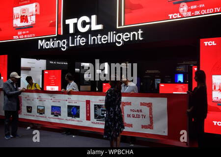 Berlin, Allemagne - Septembre 5th, 2019 : TCL Company stand à l'IFA 2019 Banque D'Images