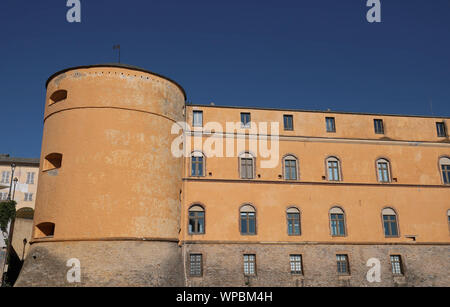 Le Palais des Gouverneurs dans la citadelle, Bastia, Corse, France Banque D'Images