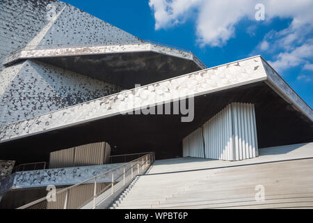 Paris, La Villette, Philharmonie, Architekt Jean Nouvel Banque D'Images