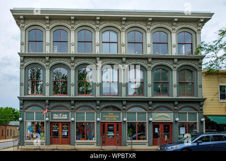 Chamberlin Iron Front Building, 434 Market Street, Lewisburg, Pennsylvanie Banque D'Images