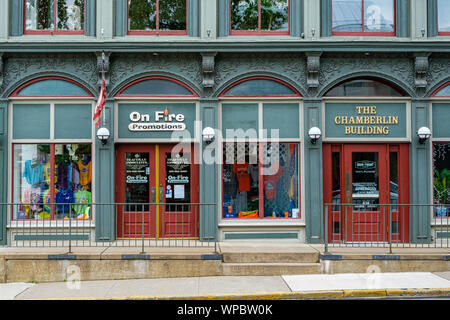 Chamberlin Iron Front Building, 434 Market Street, Lewisburg, Pennsylvanie Banque D'Images