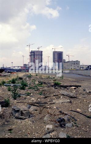 Stadtentwicklungsgebiet Rive Gauche, Paris, Bibliothèque nationale de France, Dominique Perrault, 1993 - Paris, le projet de développement de la ville, Rive Gauche Banque D'Images