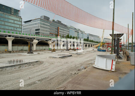 Paris, Gare d'Austerlitz, Stadtentwicklungsgebiet Rive Gauche, Avenue de France - Paris, Gare d'Austerlitz, Projet de développement de la ville, Rive gauche de l'Aven Banque D'Images