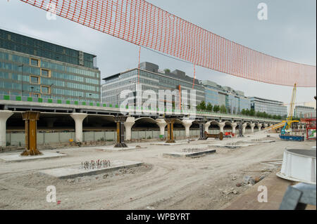 Paris, Gare d'Austerlitz, Stadtentwicklungsgebiet Rive Gauche, Avenue de France - Paris, Gare d'Austerlitz, Projet de développement de la ville, Rive gauche de l'Aven Banque D'Images