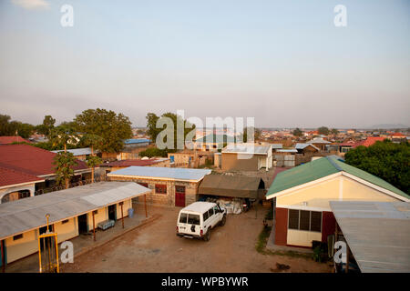 Vue sur le toit de Juba, capitale du Sud-Soudan. Banque D'Images