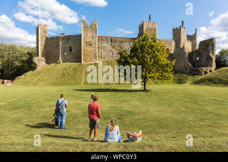 Château de Domfront. Framlingham, Suffolk, UK. Banque D'Images