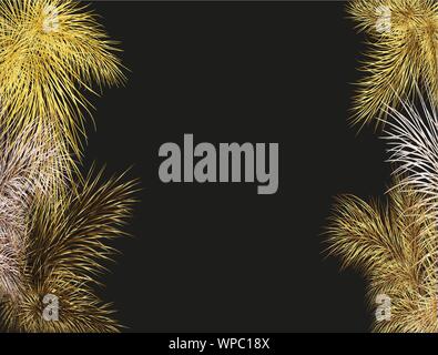 Branches colorées de sapins, grand design pour tout usage. Décoration de Noël. Carte vectorielle, la bannière. Vector art graphique Illustration de Vecteur