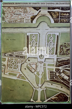 Das Haus liegt in der französischen Chantilly Chantilly Kleinstadt im Département Oise, ca. 50 km nordöstlich von Paris. Es wurde um 1560 vize-auSSenmin Banque D'Images