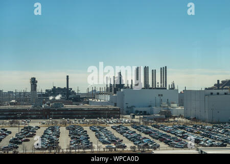 Dearborn, MI, USA - Mars 2019 : la rivière Ford Rouge complexe est une usine automobile Ford Motor Company complexe. Banque D'Images