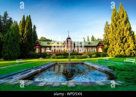 Karlova Studánka spa de montagne en République tchèque. Banque D'Images